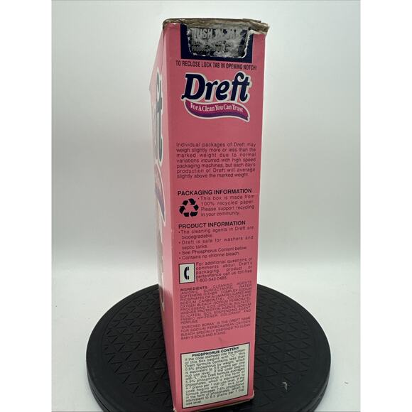 Vintage 1990 P&G Draft Baby Powder Detergent. - Picture 4 of 6